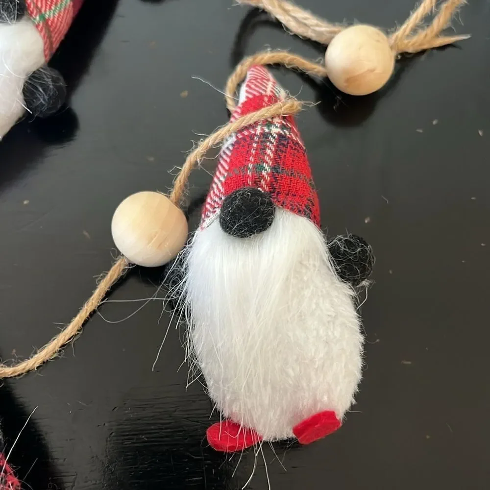 Pottery Barn Gnome w/ Flannel Hat Garland